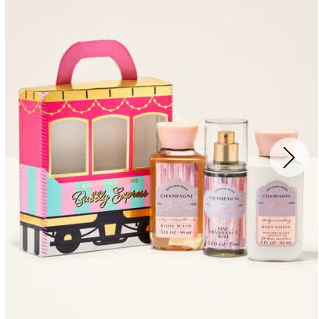 Set mini 3pz Champagne Toast  🚌 Bath&Body Works
