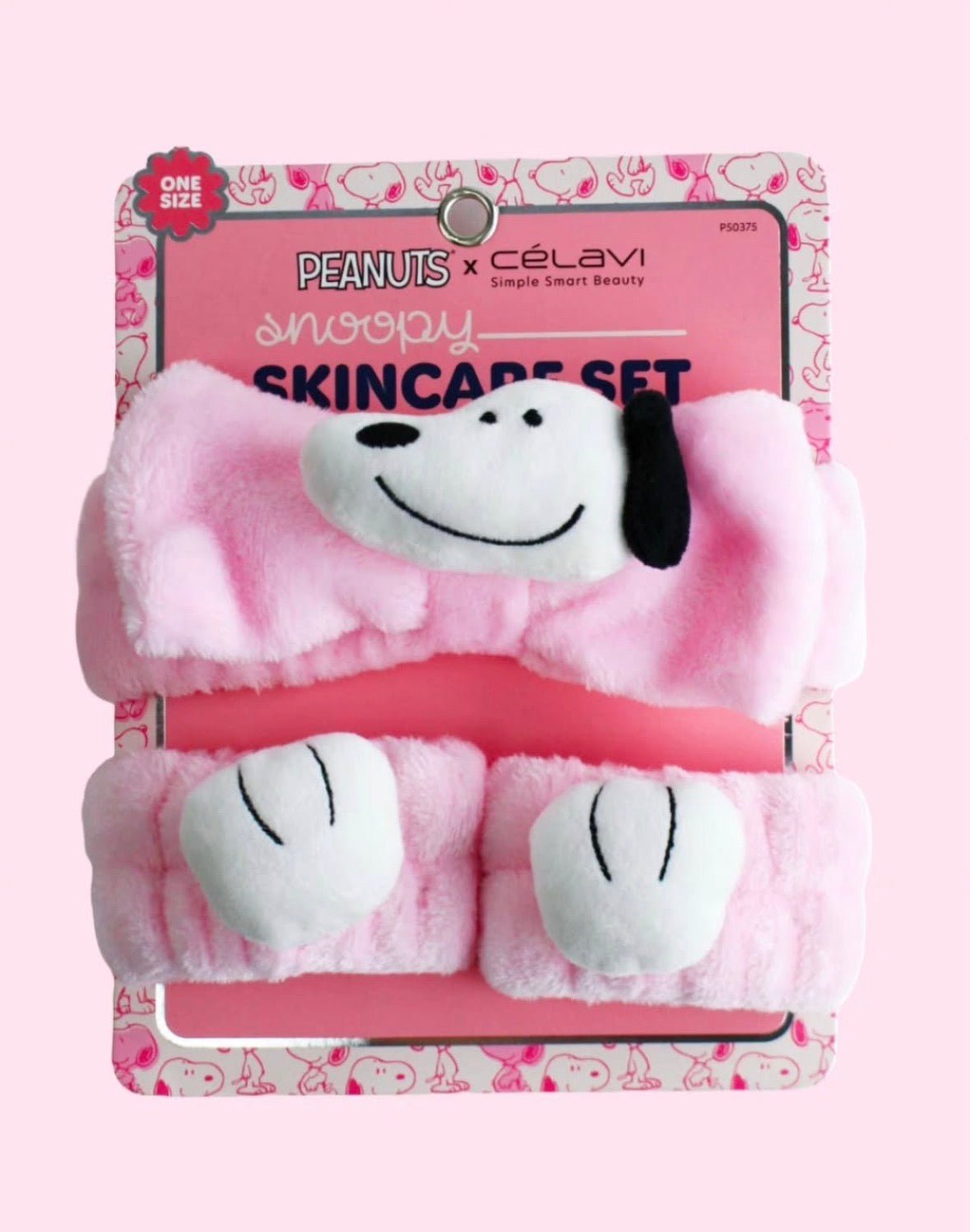 SET HEADBAND SKIN CARE SNOOPY P50375- CELAVI