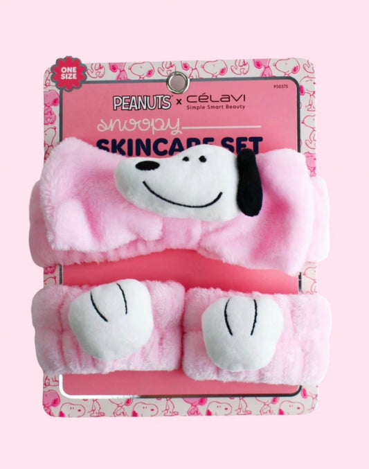 SET HEADBAND SKIN CARE SNOOPY P50375- CELAVI