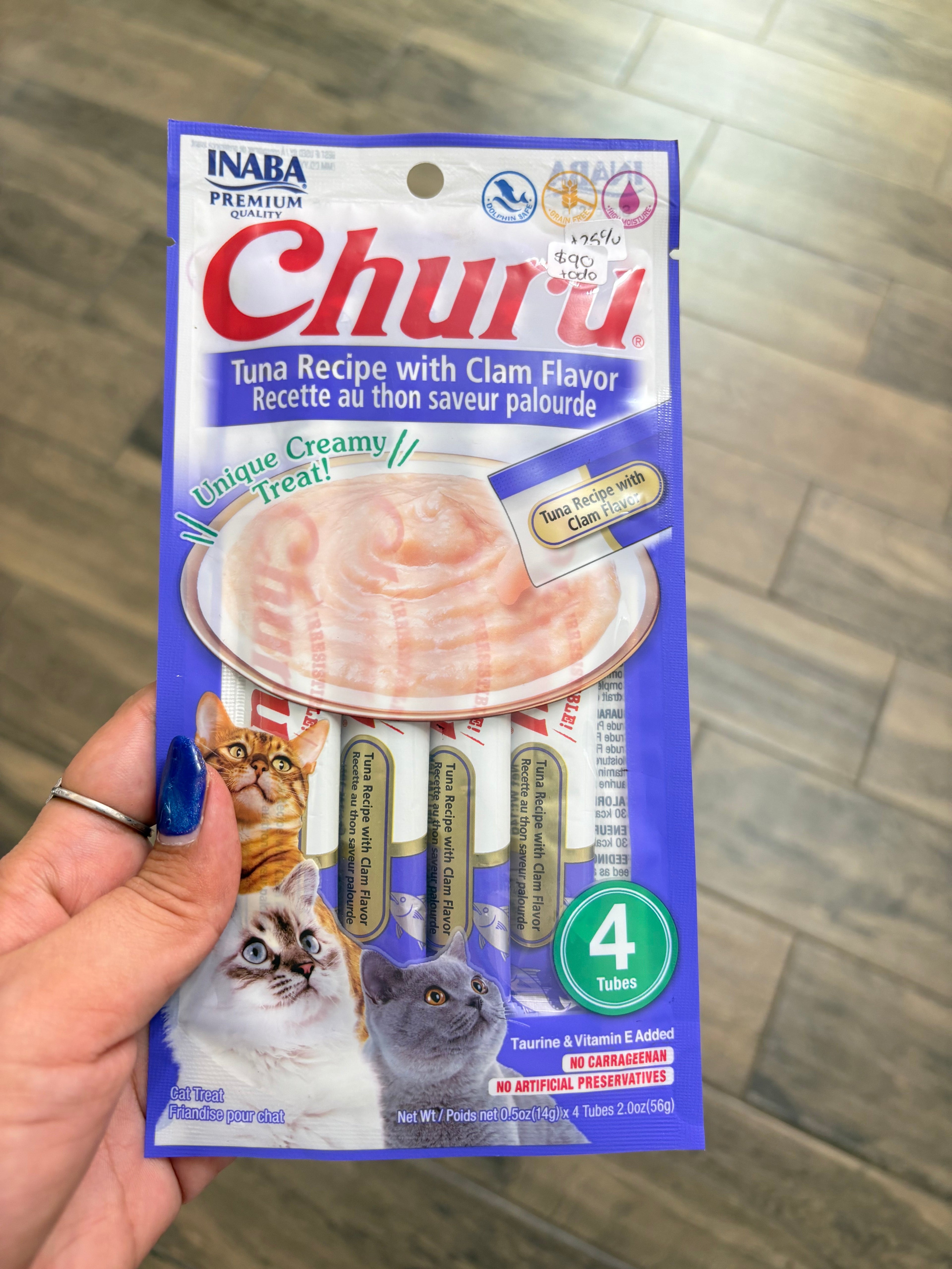 Churu para gato Almejas
