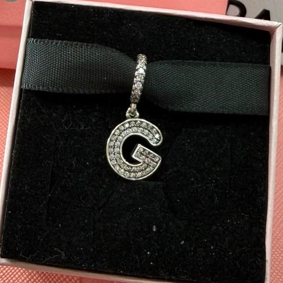 CHP203 Charm colgante letra del alfabeto.