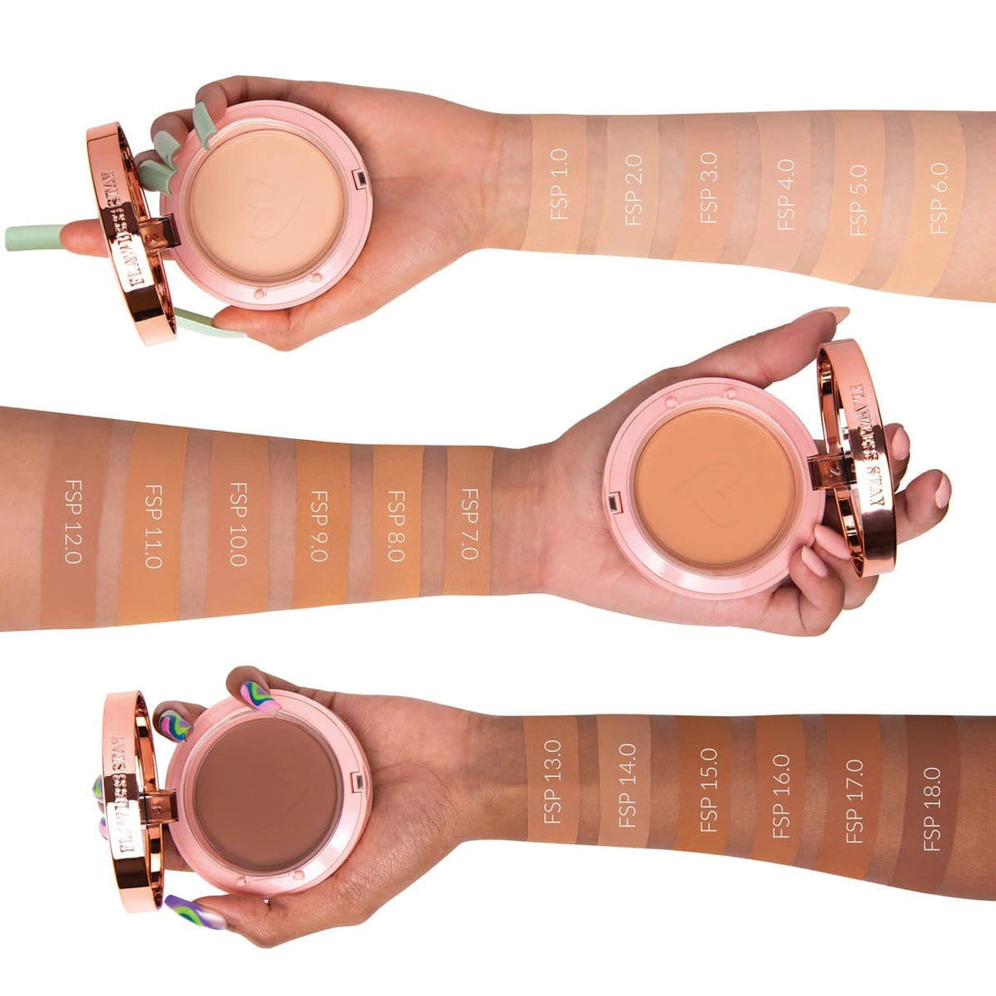 FLAWLESS STAY - BASE EN POLVO - POWDER FOUNDATION BEAUTY CREATIONS
