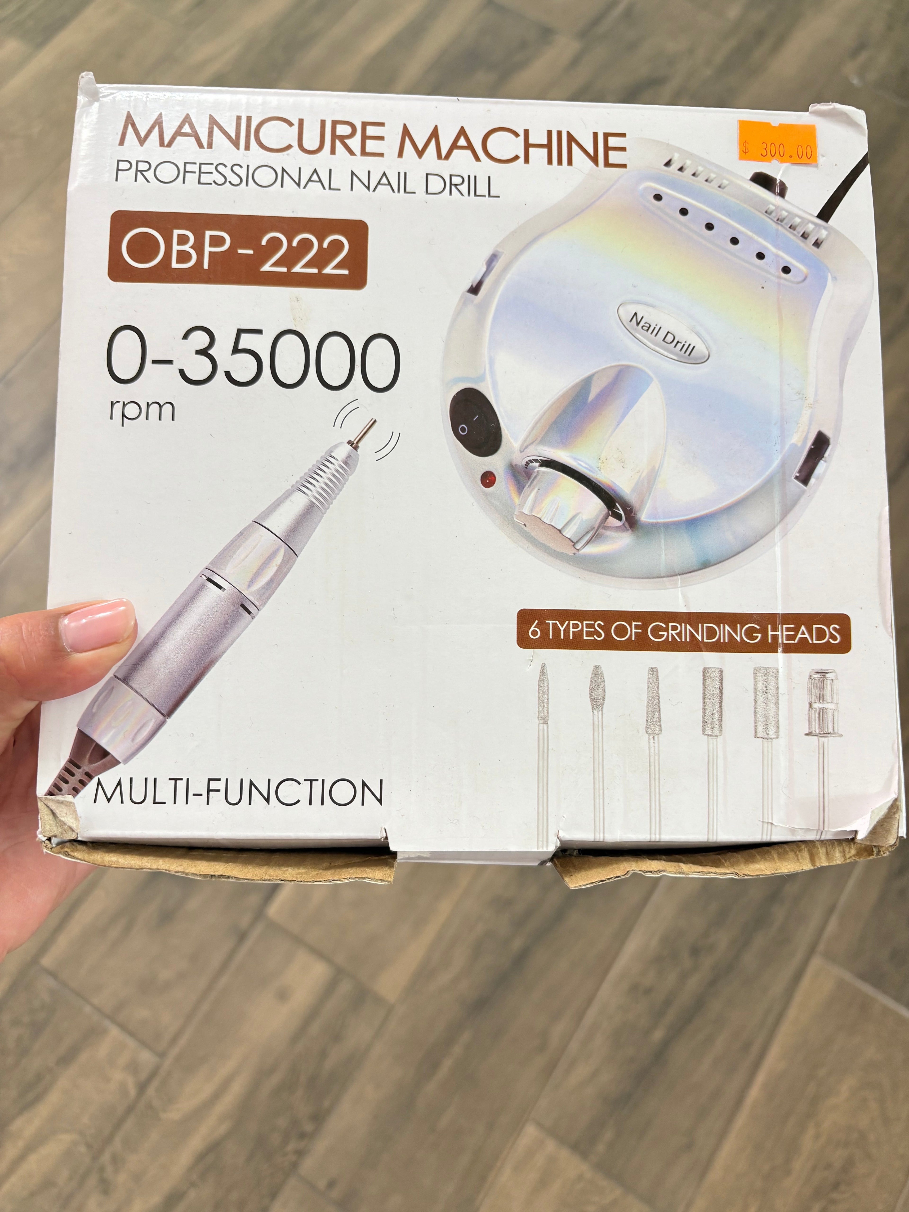 20990 Obp OBP-222 pulidor rosa para uñas 110V/220V de 35000rpm (cuenta con detalle estético de pintura, no afecta funcionamiento)