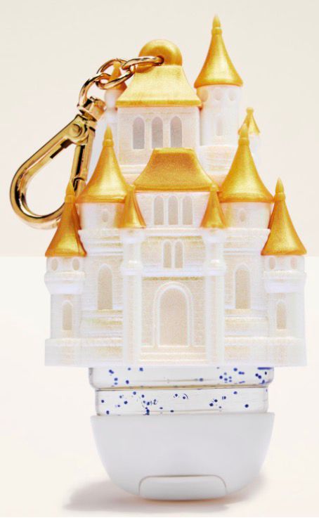 BATH&BODY WORKS CASTILLO | PocketBac Holder / Porta Gel - Incluye Gel Antibacterial Princesas Disney