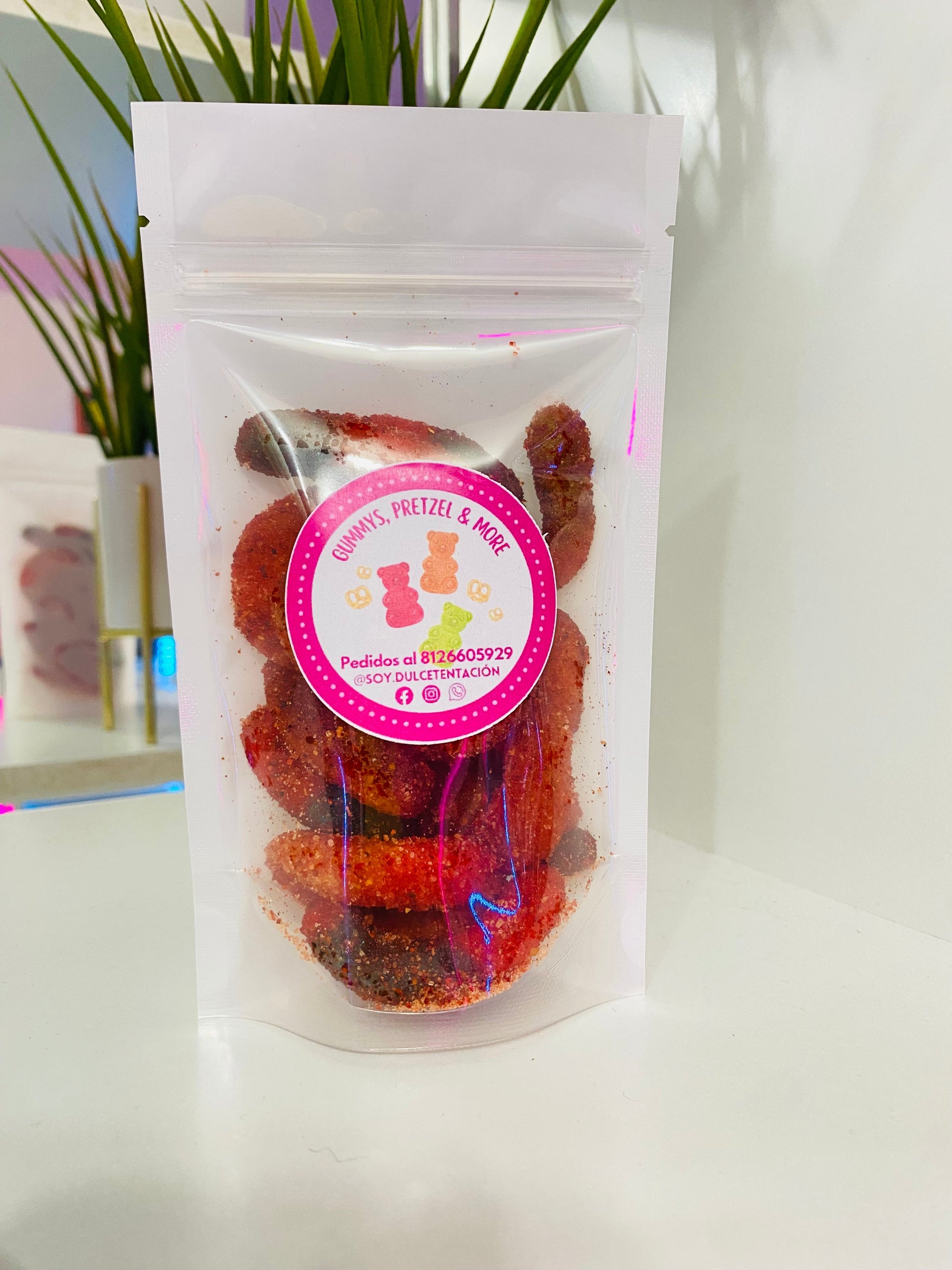 Gomitas enchiladas Mix Premium Sandias con mango 100gr - SOY DULCE TENTACIÓN
