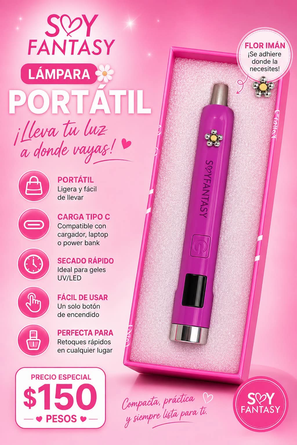 20992 LÁMPARA PORTÁTIL FANTASY NAILS