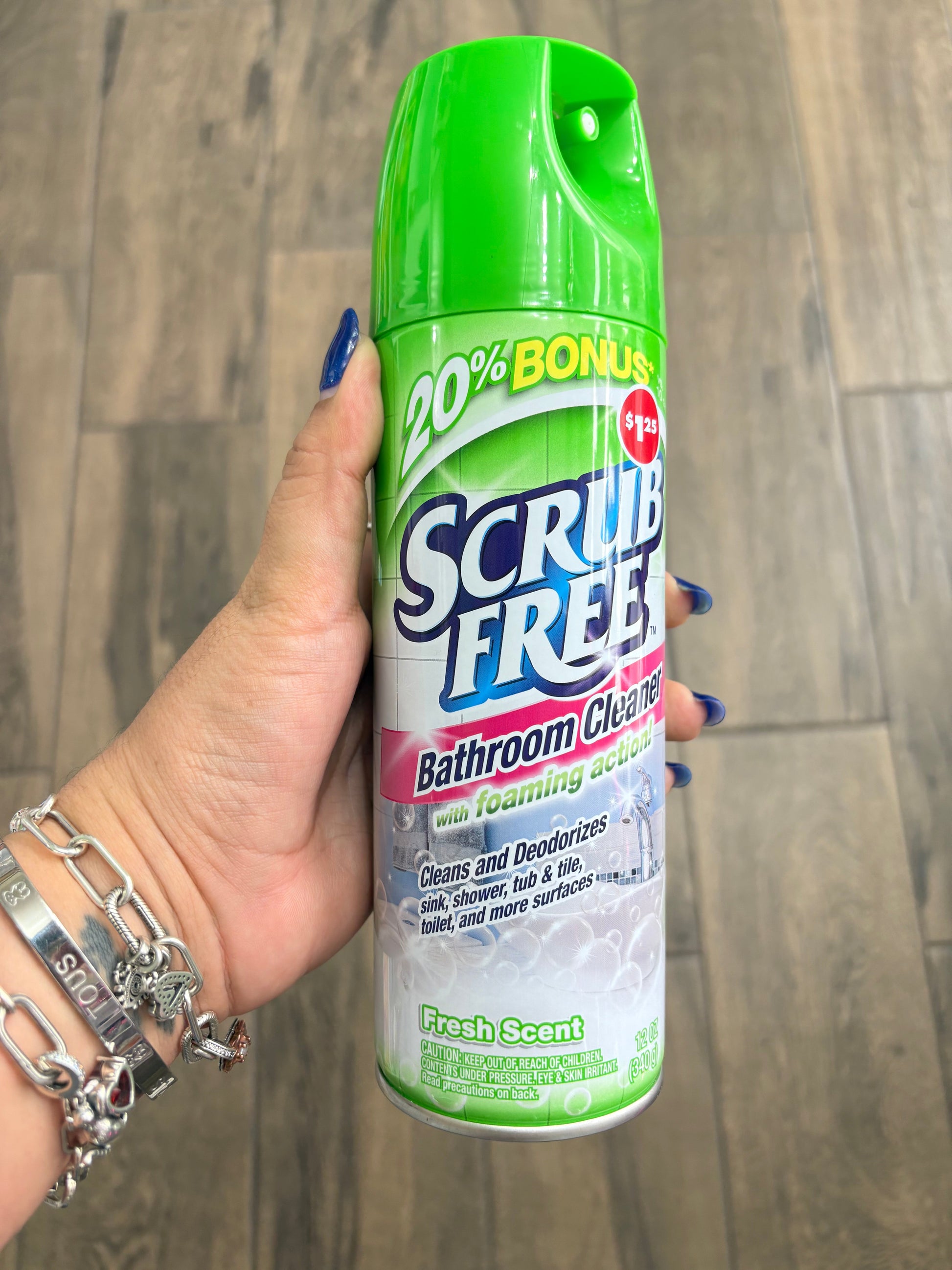 Scrub Free Bathroom Cleaner - 12oz Limpia y desodoriza lavabo, ducha, bañera, azulejos, inodoro - Aroma fresco
