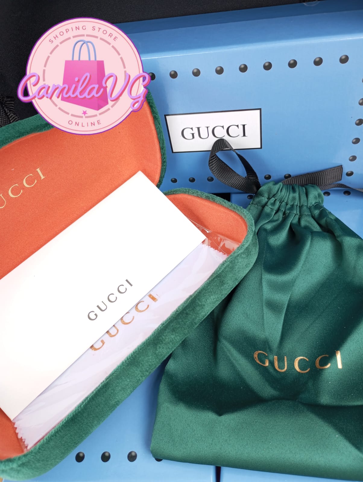 *CVG-E200VDGGI00 Estuche para lentes Dupe Gucci
