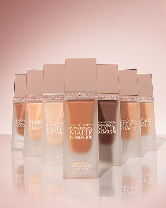 FLAWLESS STAY MATTE FOUNDATION - BASE DE MAQUILLAJE LÍQUIDA MATE BEAUTY CREATIONS