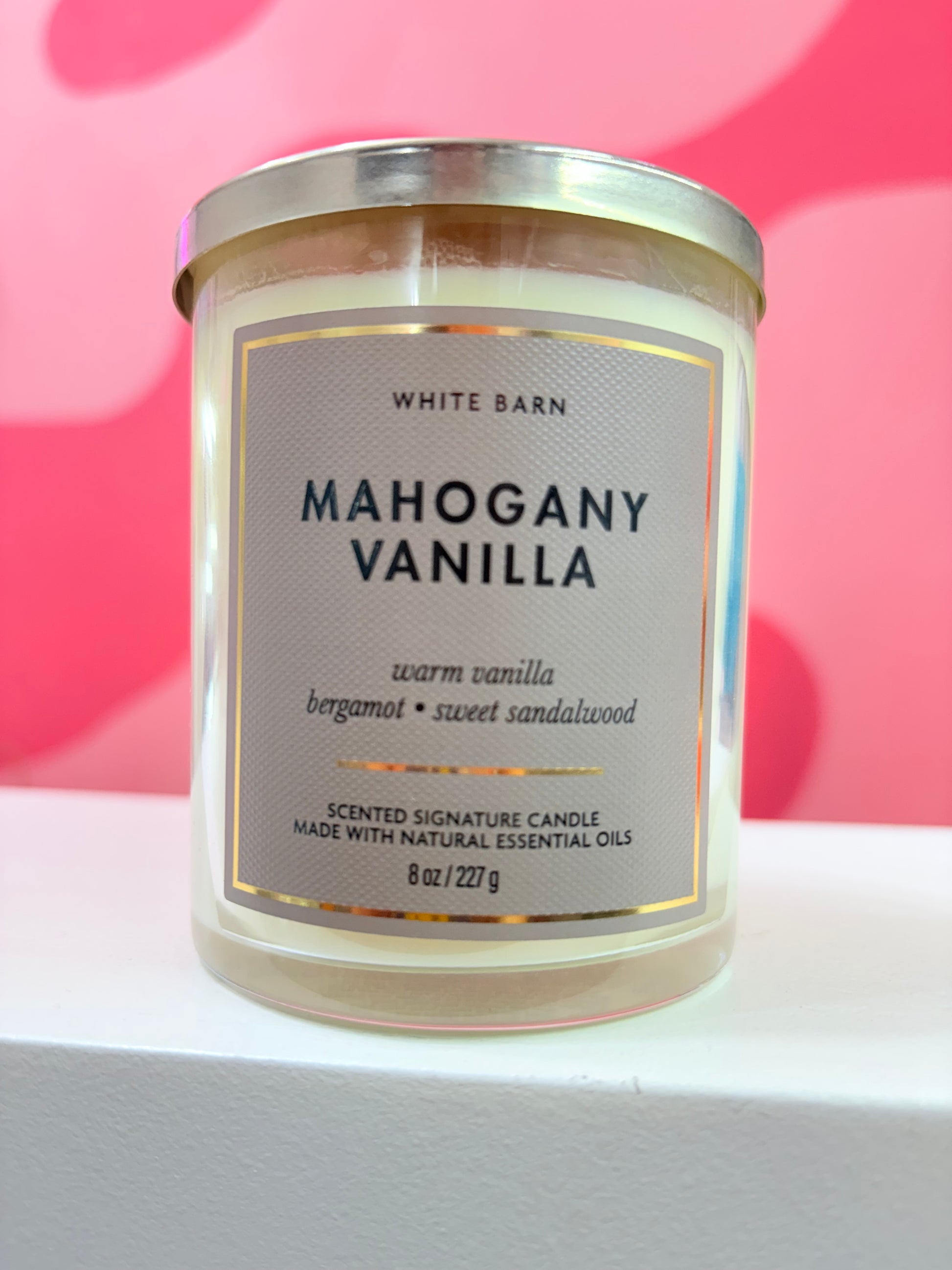 BATH&BODY WORKS | Vela 8oz MAHOGANY VANILLA