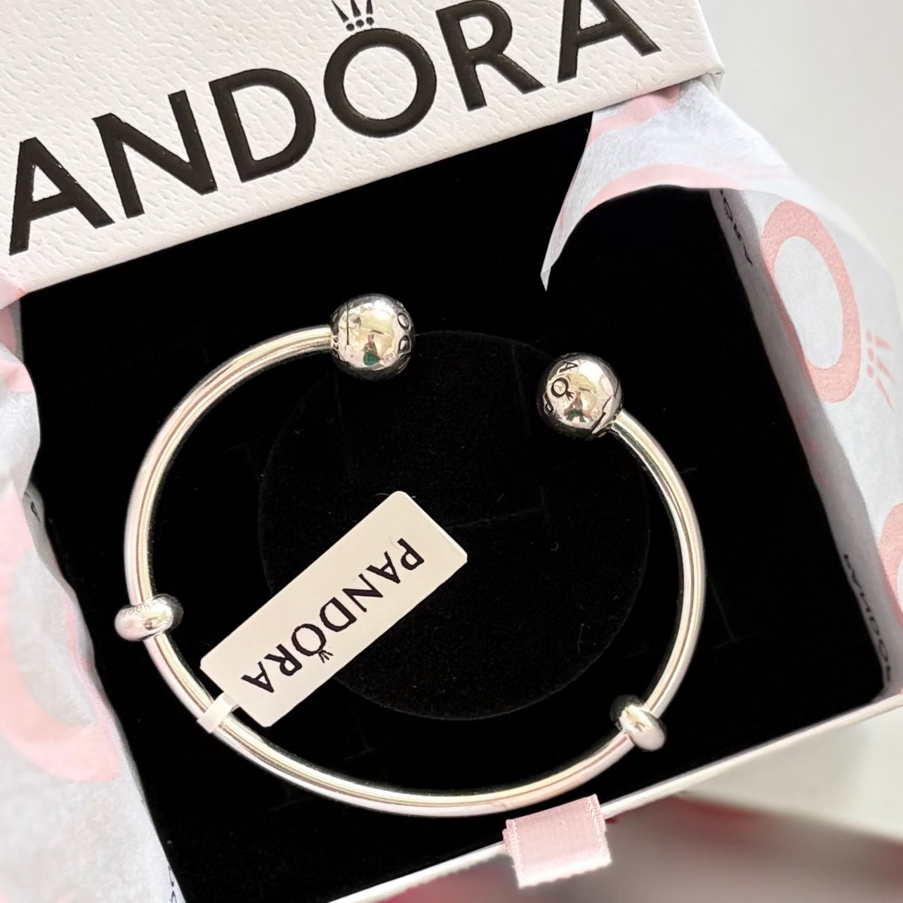 PL14 Brazalete Rígido estilo Pandora Calidad Premium Incluye caja.