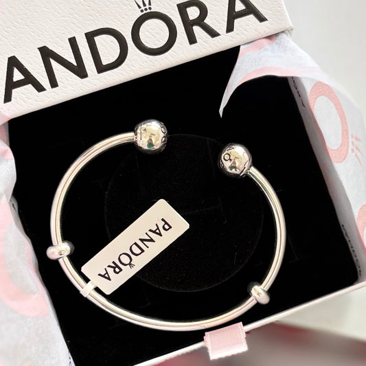 PL14 Brazalete Rígido estilo Pandora Calidad Premium Incluye caja.