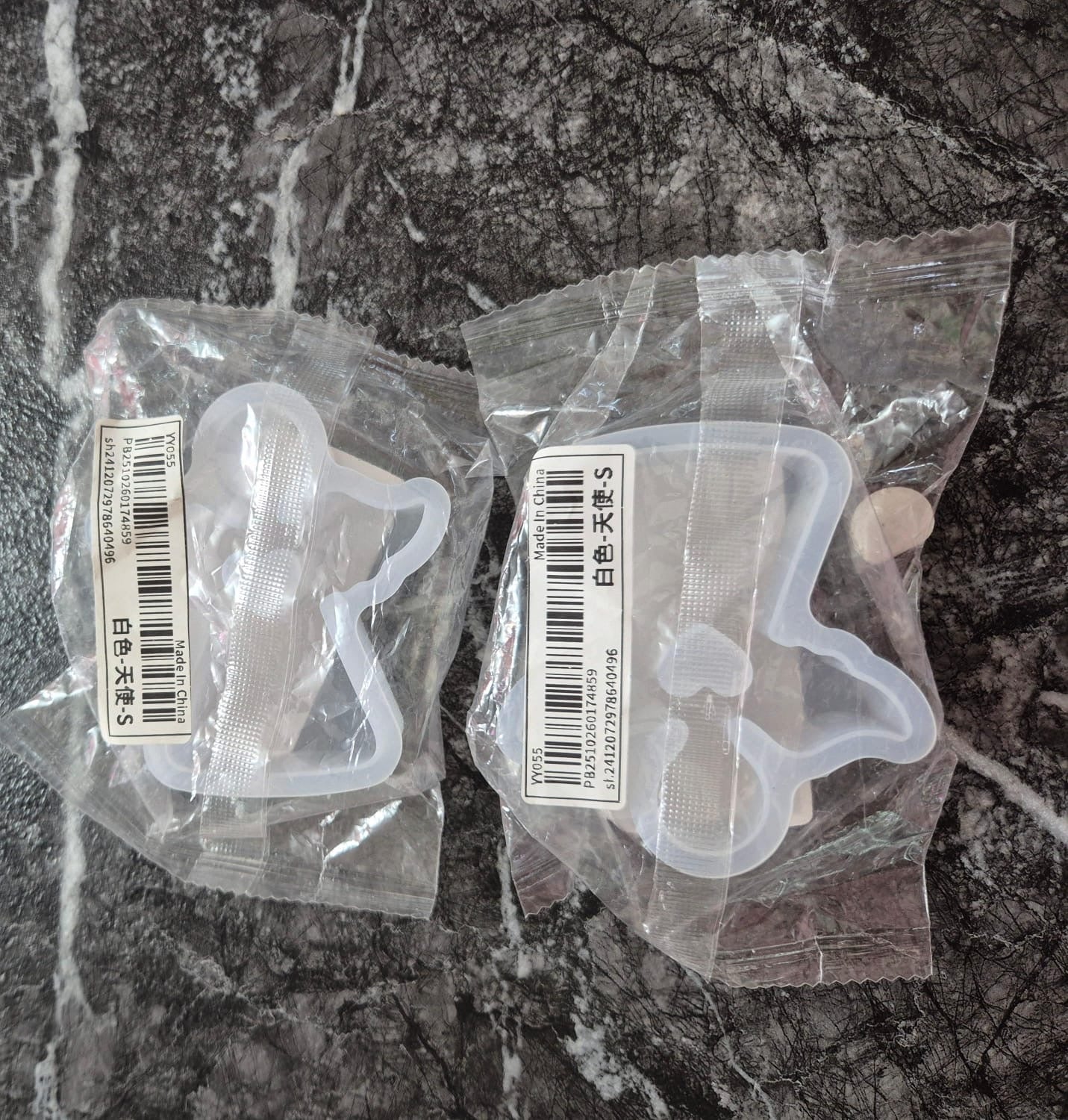 Molde de silicona para elaboración de velas en forma de angel.