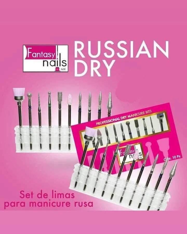 21185 Puntas manicura rusa para dril Fantasy Nails