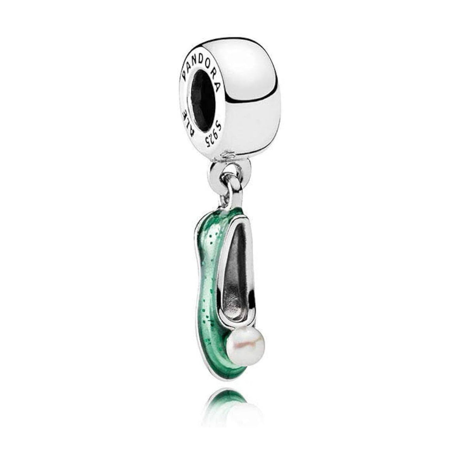 CHP200 Charm colgante Thinkerbell Zapatilla verde.