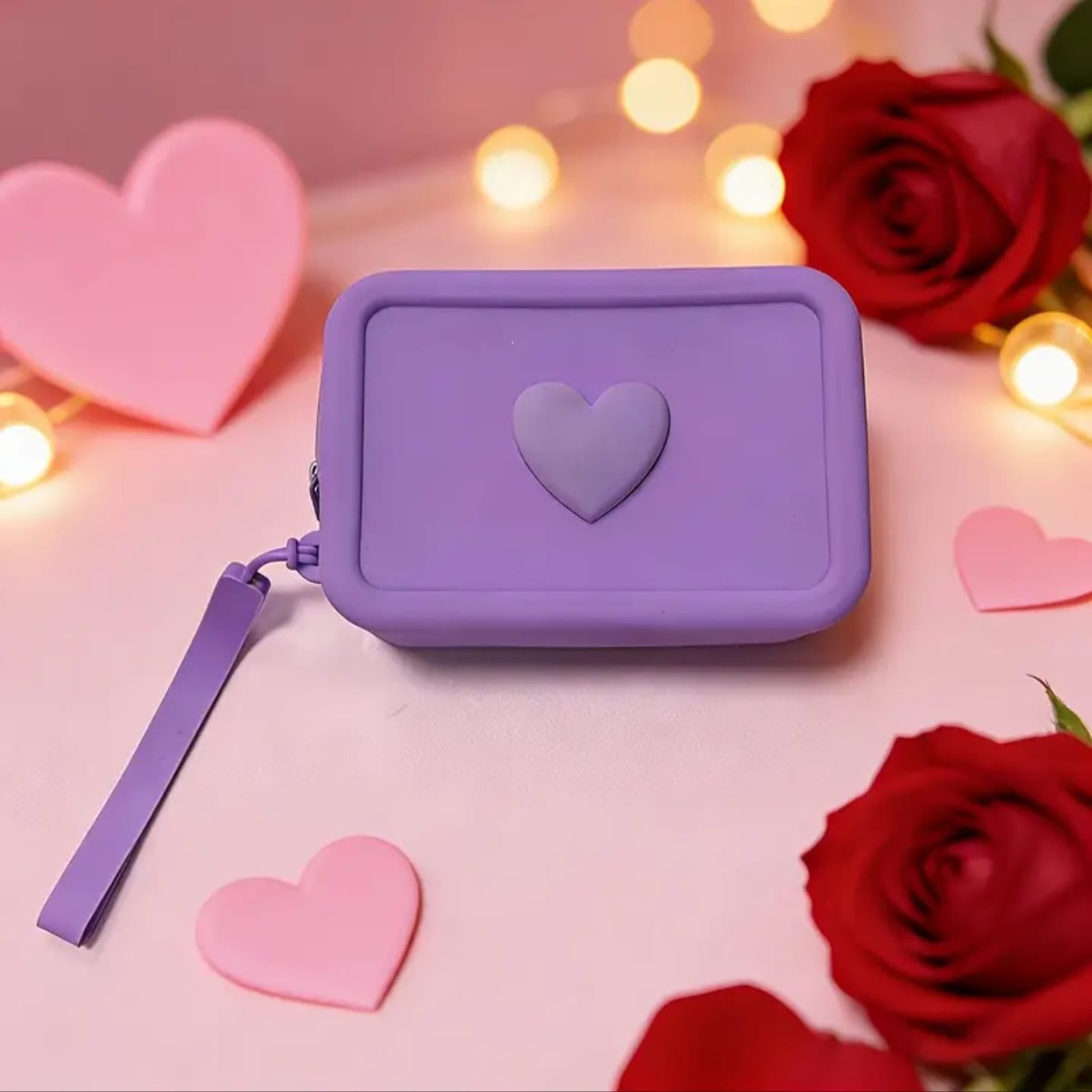 Cartera Corazón Lila