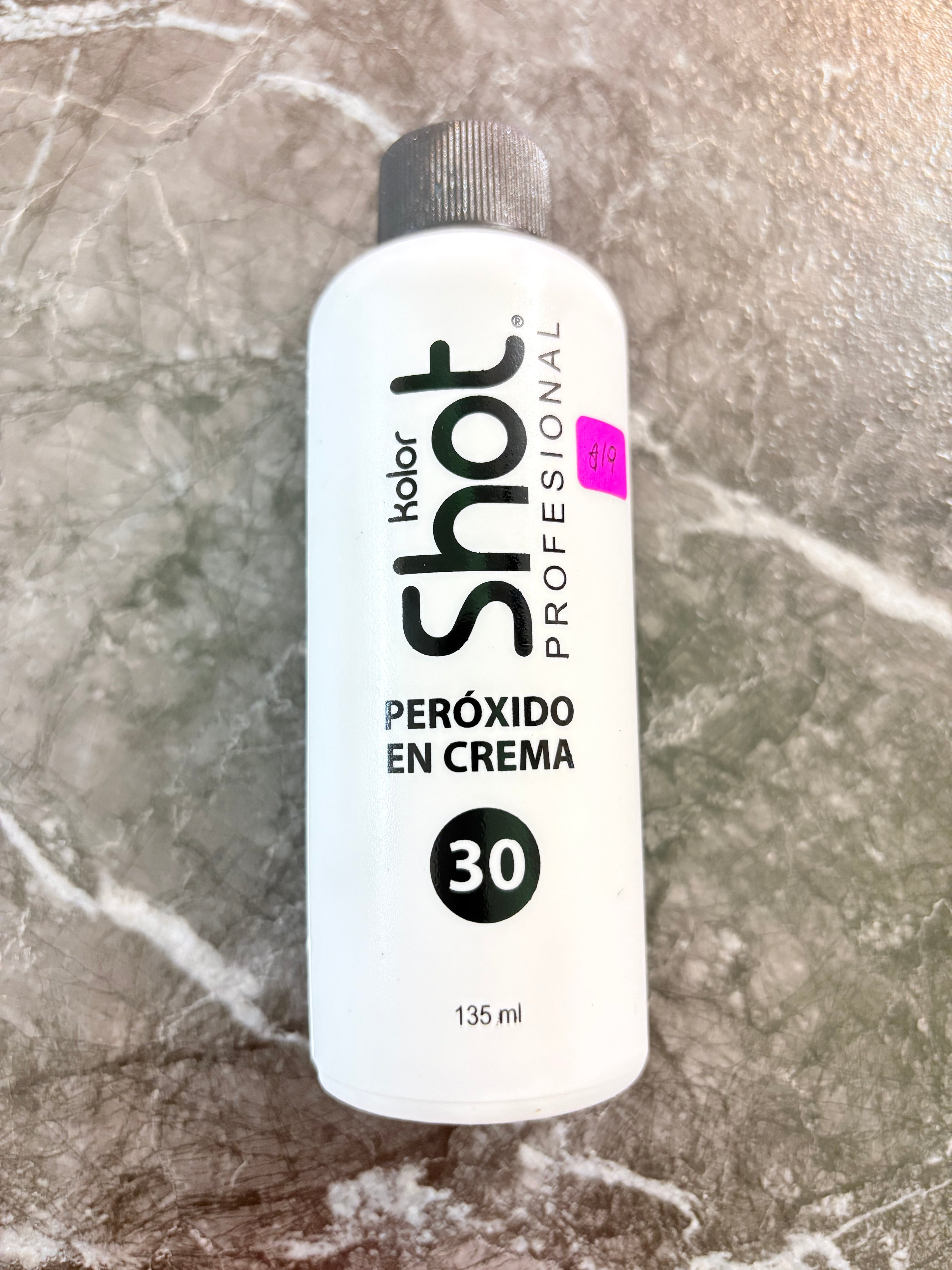 PEROXIDO EN CREMA 30 VOLÚMENES 135ml KOLOR SHOT PROFESIONAL