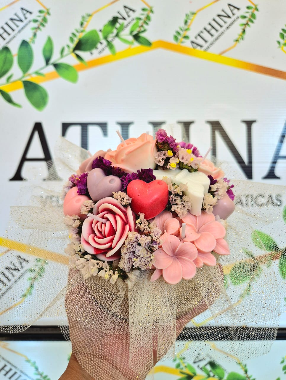 Bouquet aromatico de wax melts y velas. Aroma sorpresa
