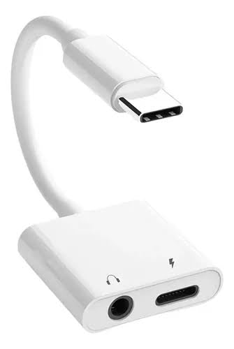 Adaptador Tipo C - Carga y AUX 3.5mm Hembra