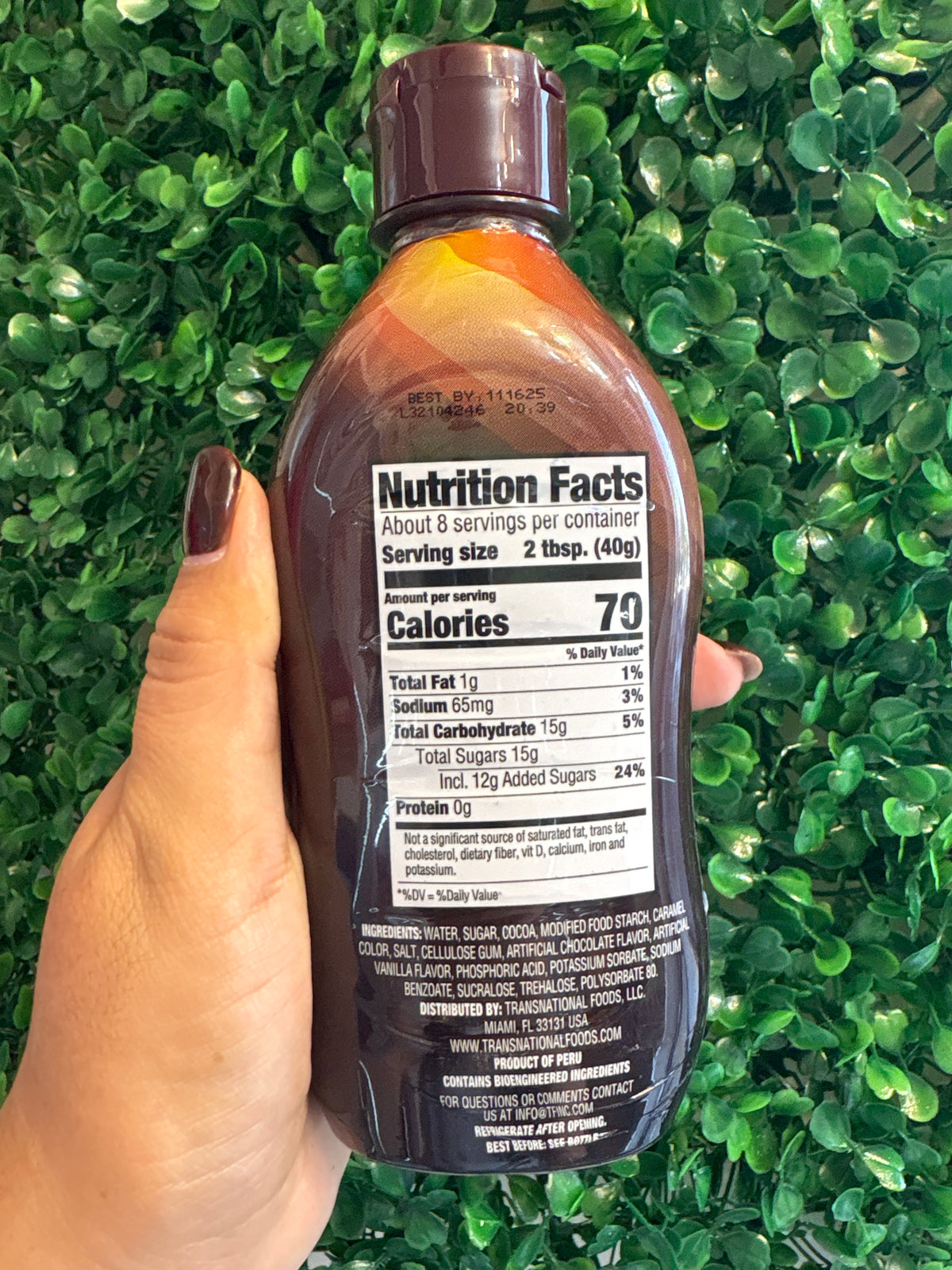 Syrup Chocolate 340g