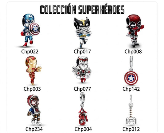 Charms Colección Súper Heroes