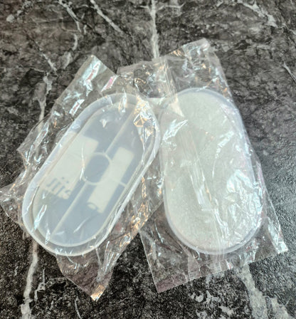 Molde de silicona para elaboración de base de yeso o resina.