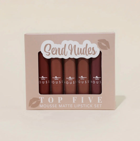 Mousse Matte Lipstick - Top Five Sets 🤍 Send Nudes