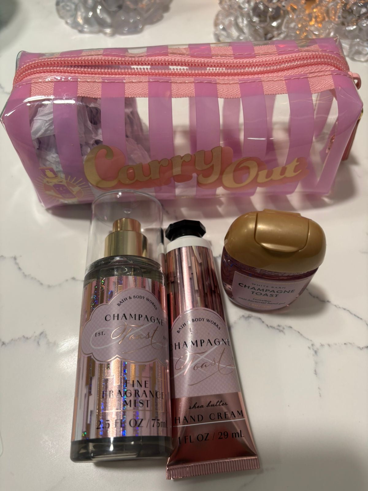 Set mini 3pz Champagne Toast 🩷 Bath&Body Works