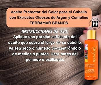 Aceite Protector del Color para el Cabello a con Extractos de argan y canelo a 98ml