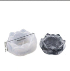 Molde de flor de loto para yeso
(Elaboración para base de velas y  macetas)