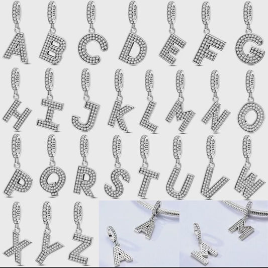 CHP203 Charm colgante letra del alfabeto.