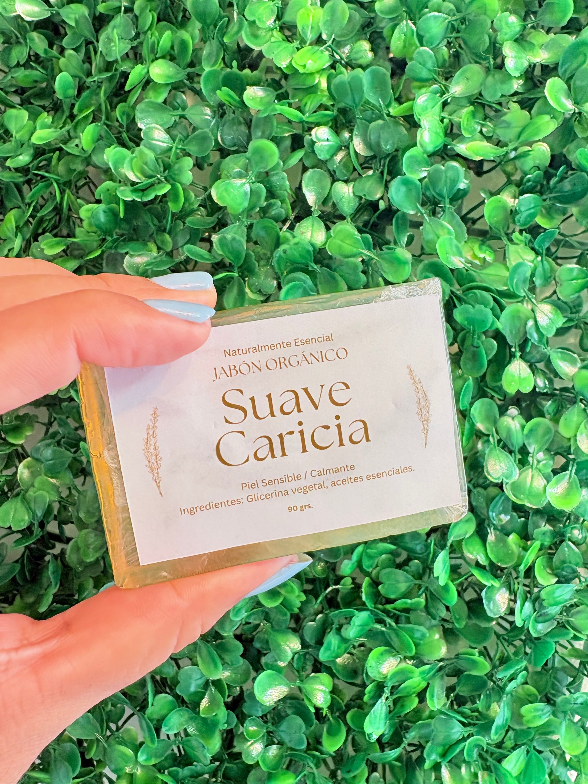 Jabón artesanal 🌸 Suave Caricia - Miel 🍯