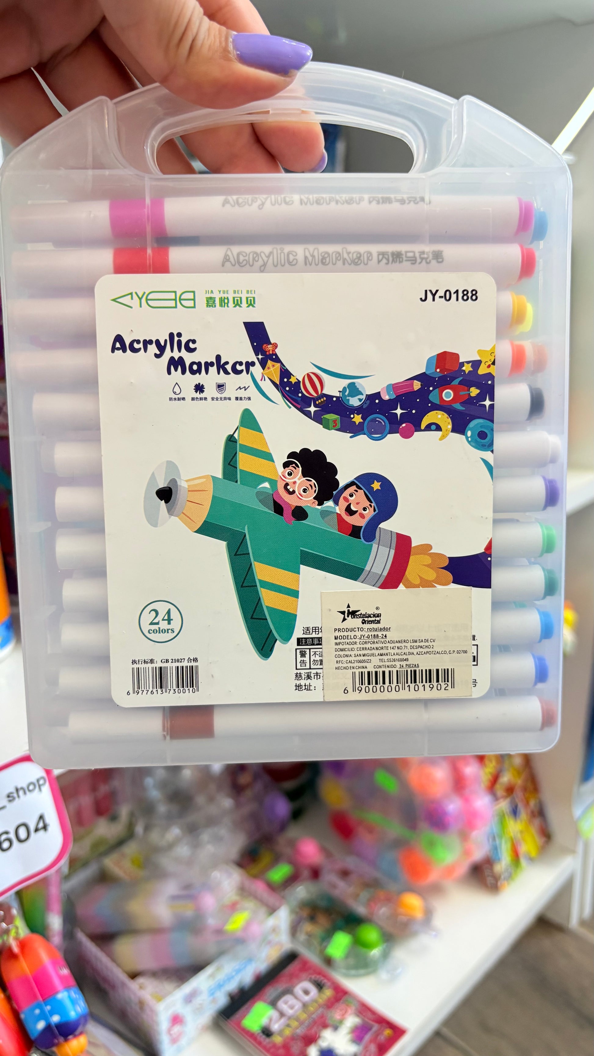Marcadores de acrílico 24pz