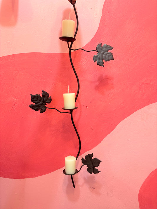 Porta velas decorativo para pared.