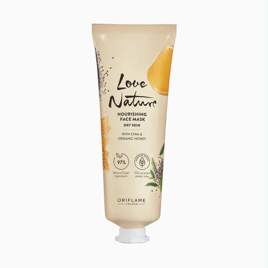 47001 Mascarilla Facial Nutritiva con Chía y Miel Orgánica Love Nature.