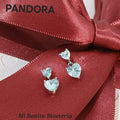 Mb-66 Aretes dupe PANDORA plata 925 Incluye caja