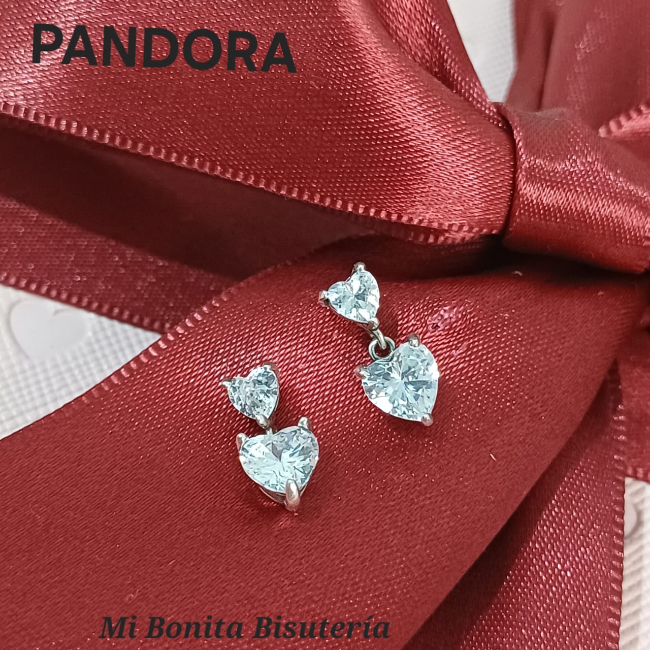 Mb-66 Aretes dupe PANDORA plata 925 Incluye caja
