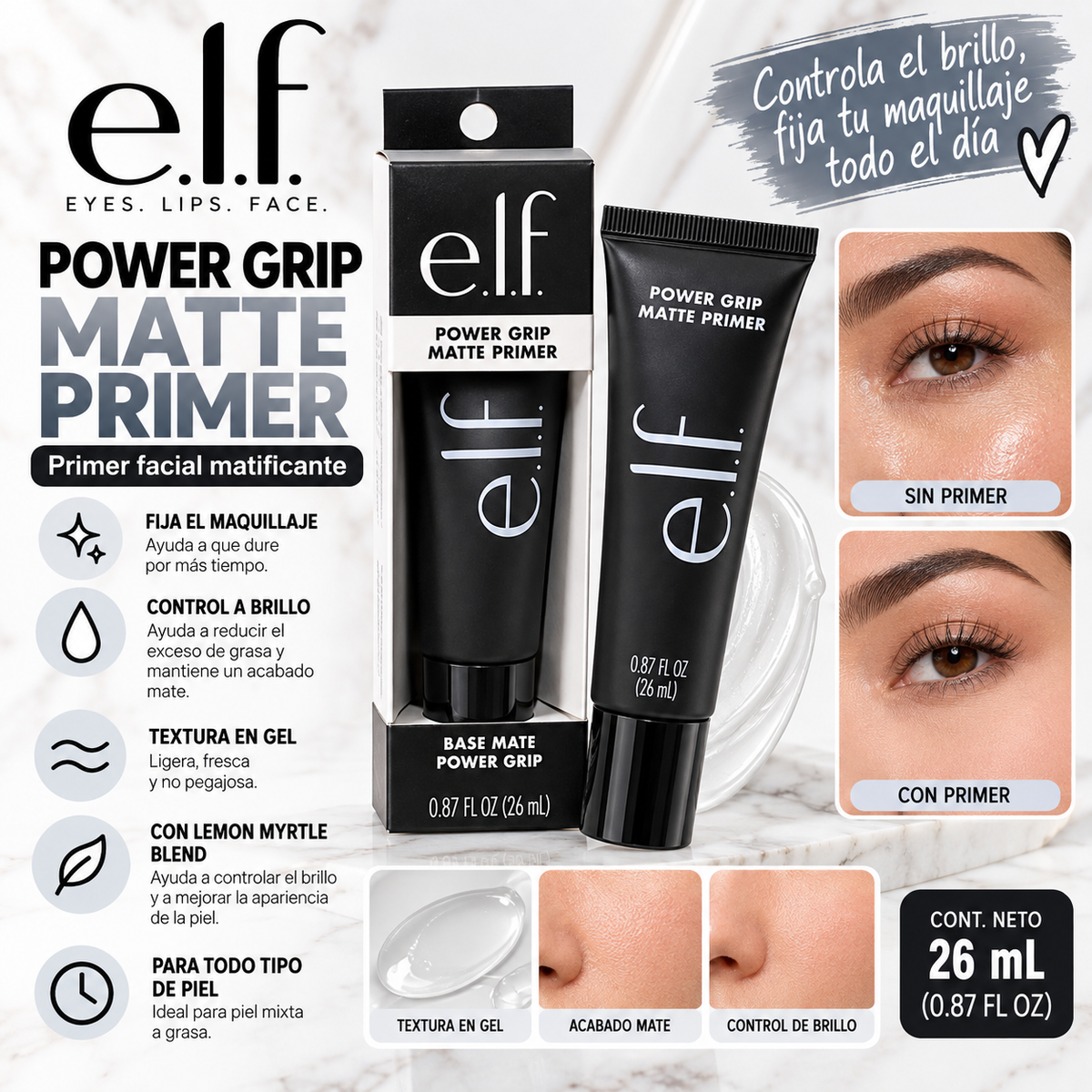 elf Power Grip Matte Primer