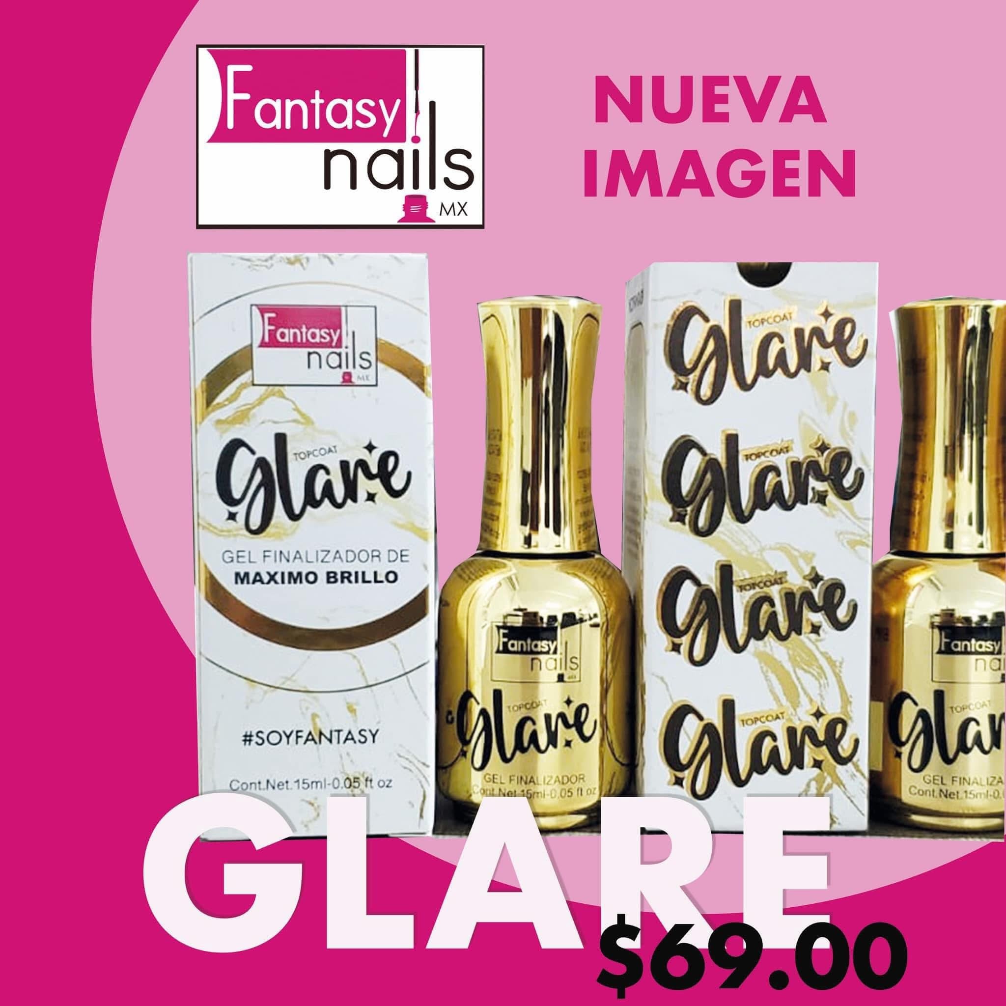 21028 GLARE GEL FINALIZADOR DE MAXIMO BRILLO FANTASY NAILS TOP COAT