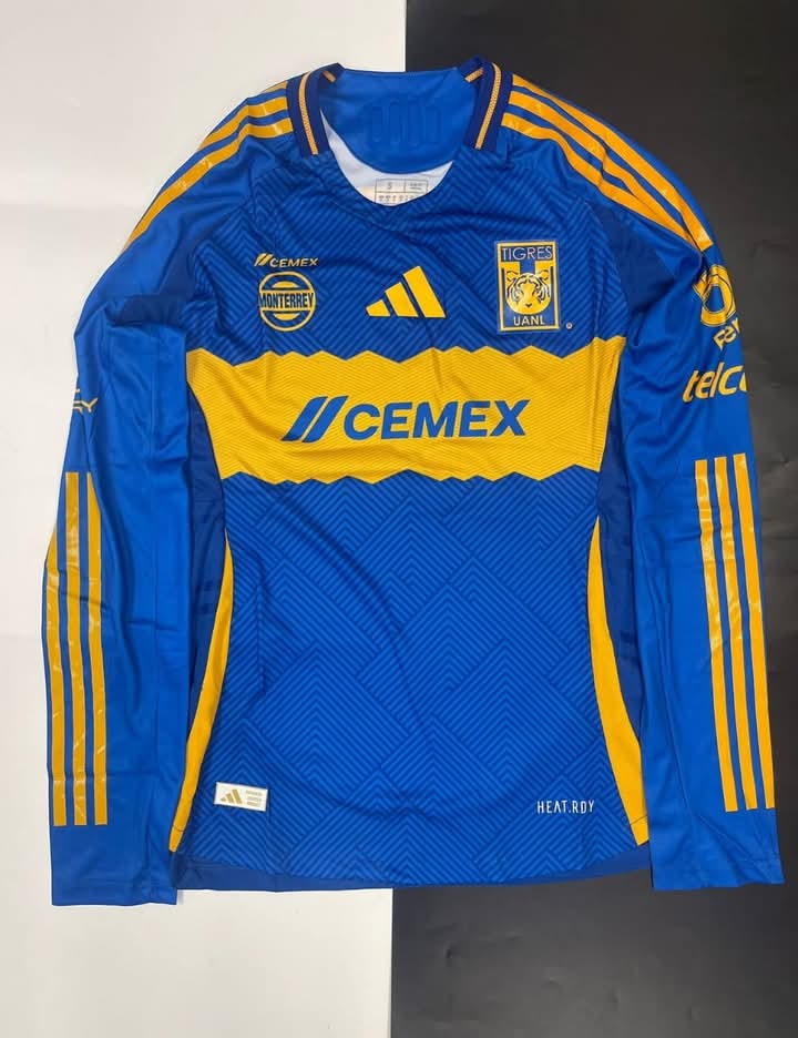 Playera Tigres Versión Jugador manga larga Calidad Premium - THAI