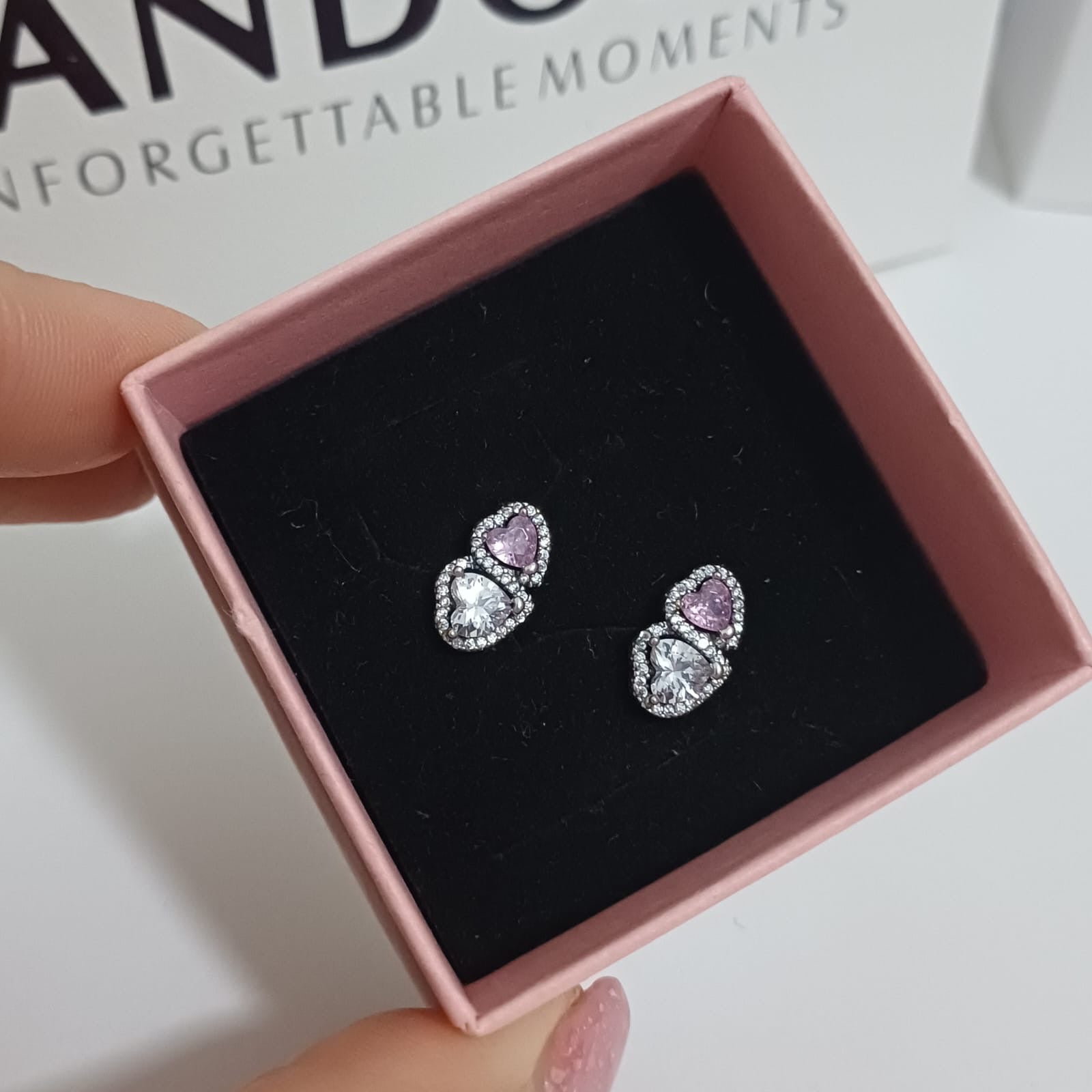 Mb-17 Aretes dupe PANDORA plata 925  (Incluye caja)