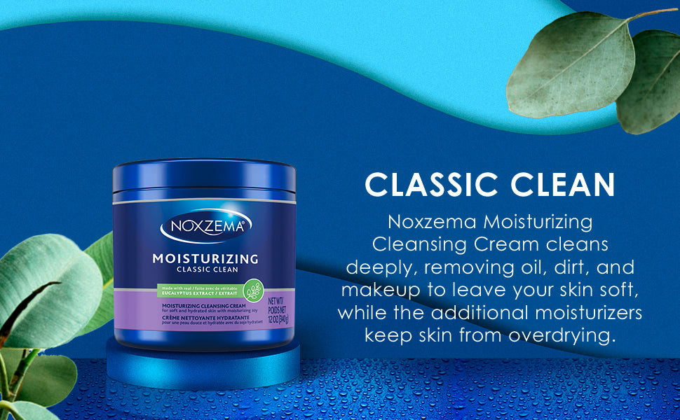 Crema limpiadora hidratante Noxzema Classic Clean para una piel suave e hidratada, 340 g. - B&B