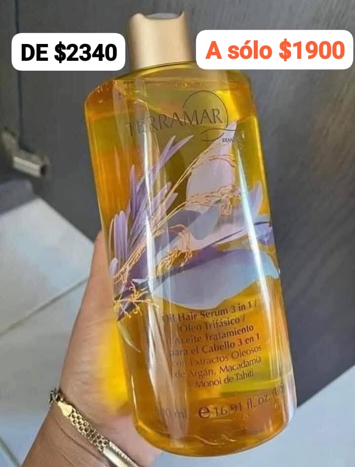 Oleo 3 en 1 tratamiento Para El Cabello maltratado Terramar