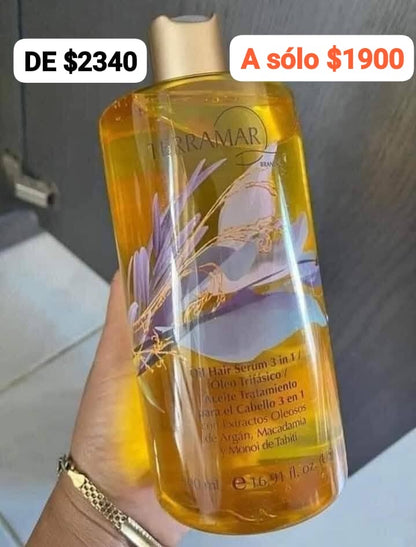 oleo 3 en 1 tratamiento Para El Cabello maltratadoTerramar
