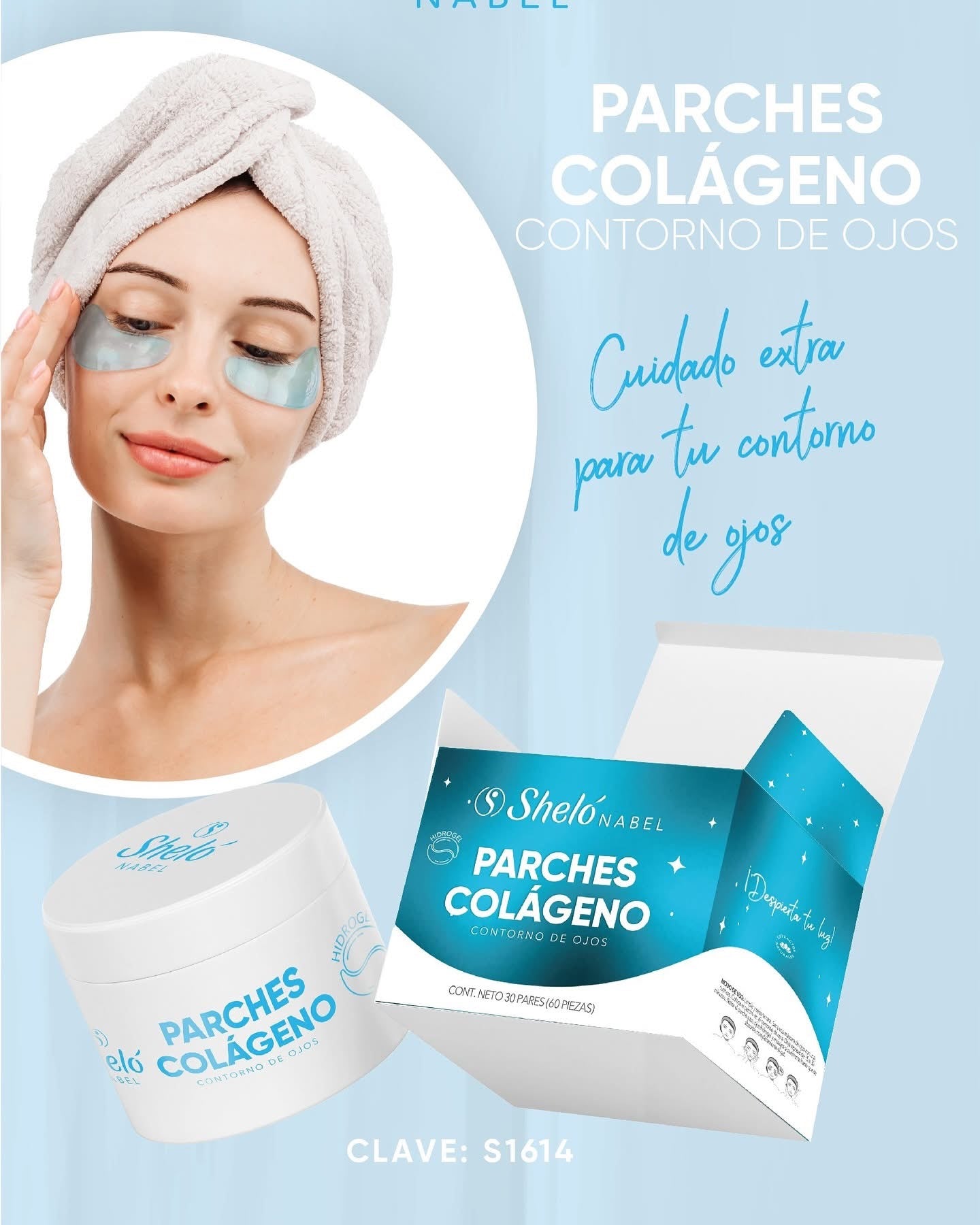 Parches Colageno para el contorno de ojos con 30 pares