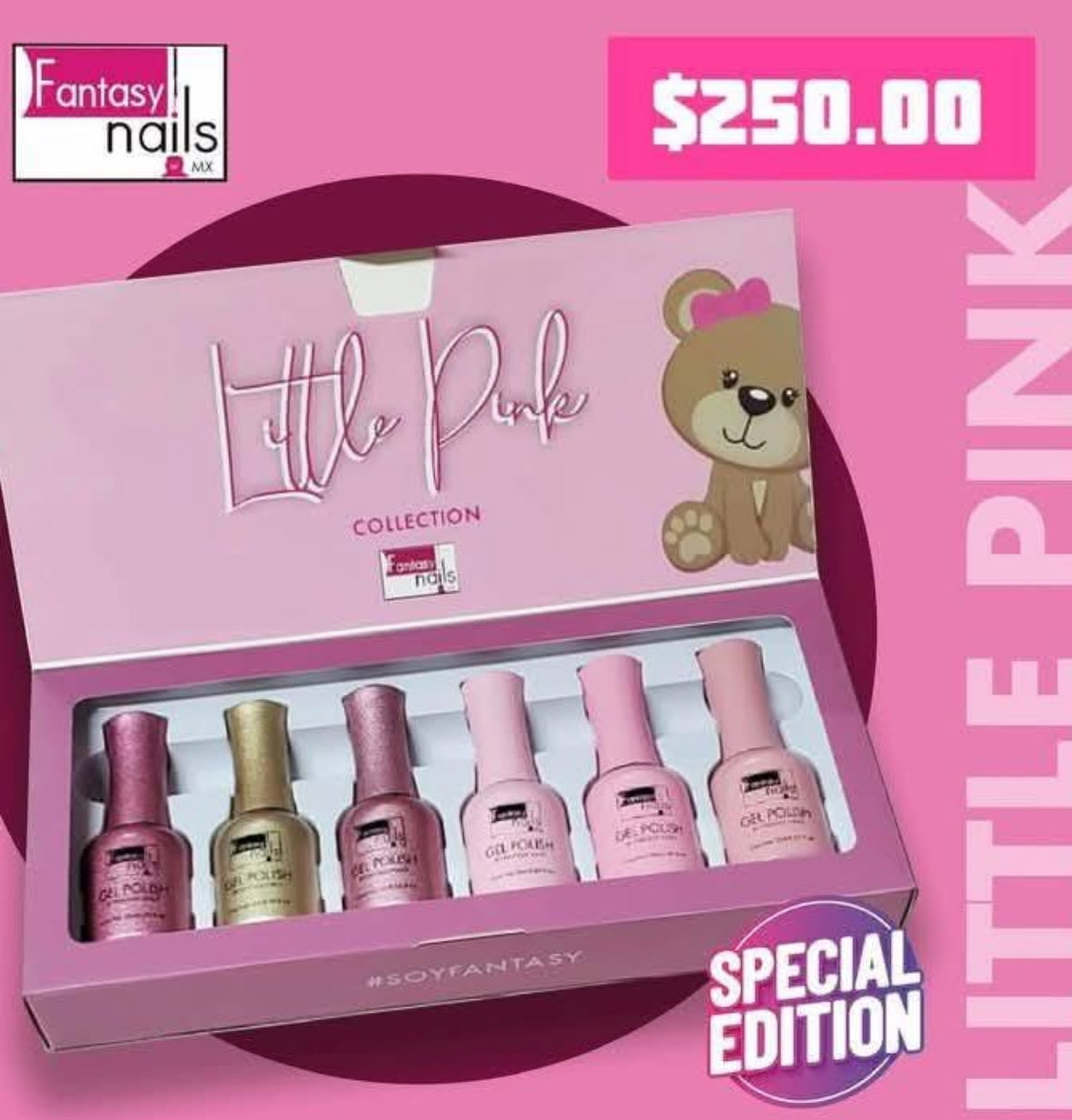 20994 Gama con 6 Gel Little Pink  Fantasy Nails