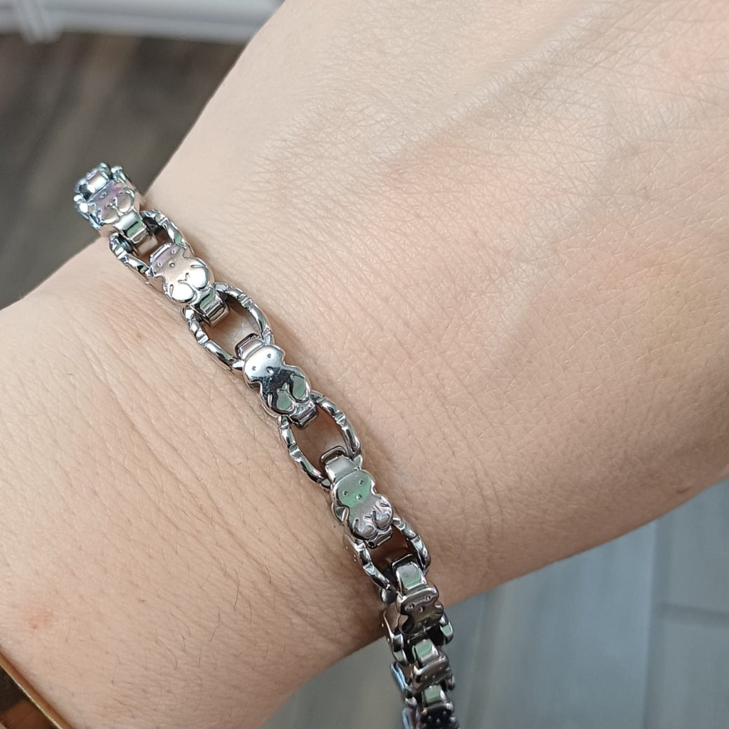 Mb-33 Brazalete en acero inoxidable.