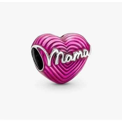 CHP212 Charm Corazón  Amor de mamá radiante mujer.