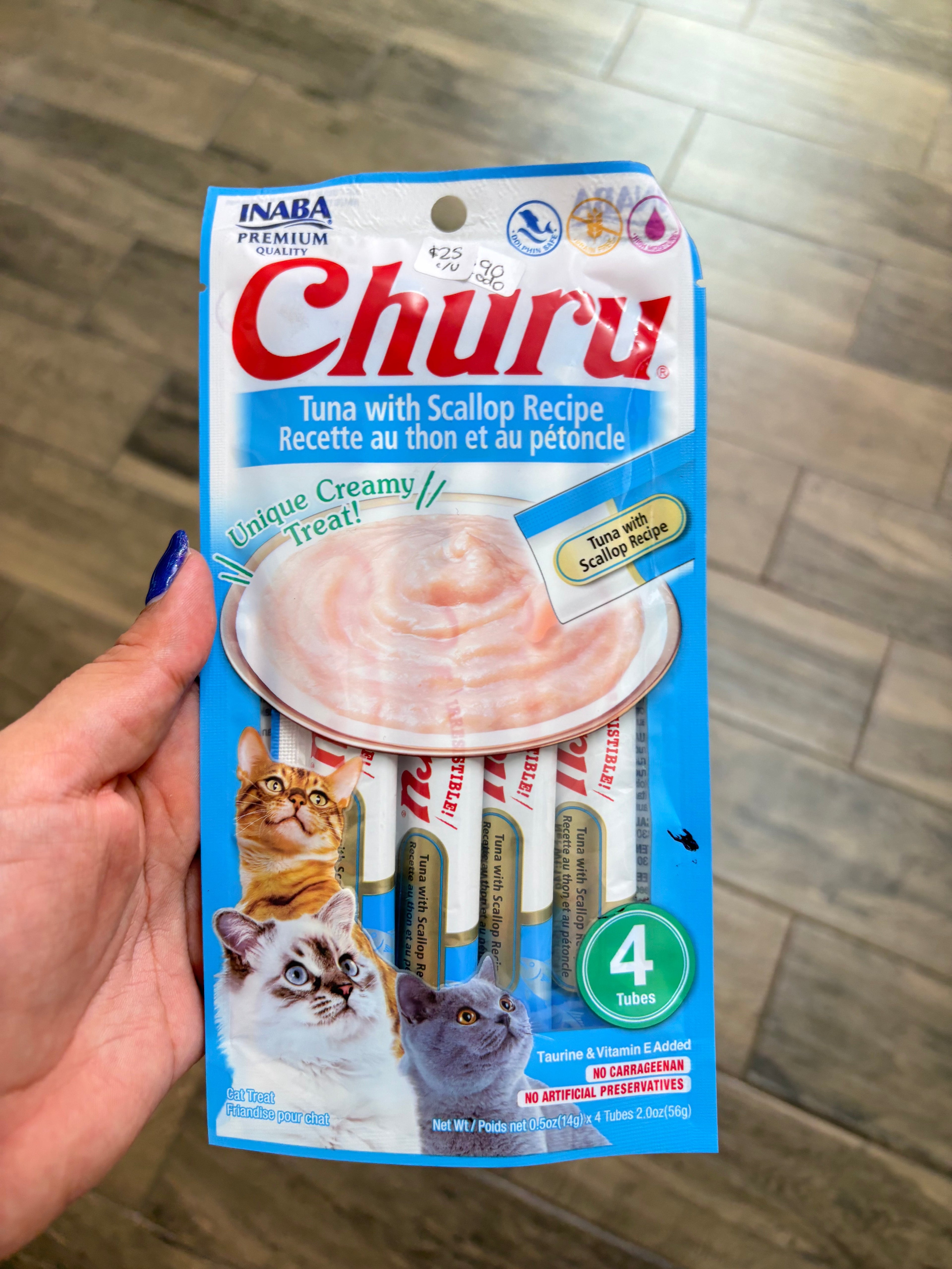 Churu para gato Atún y moluscos