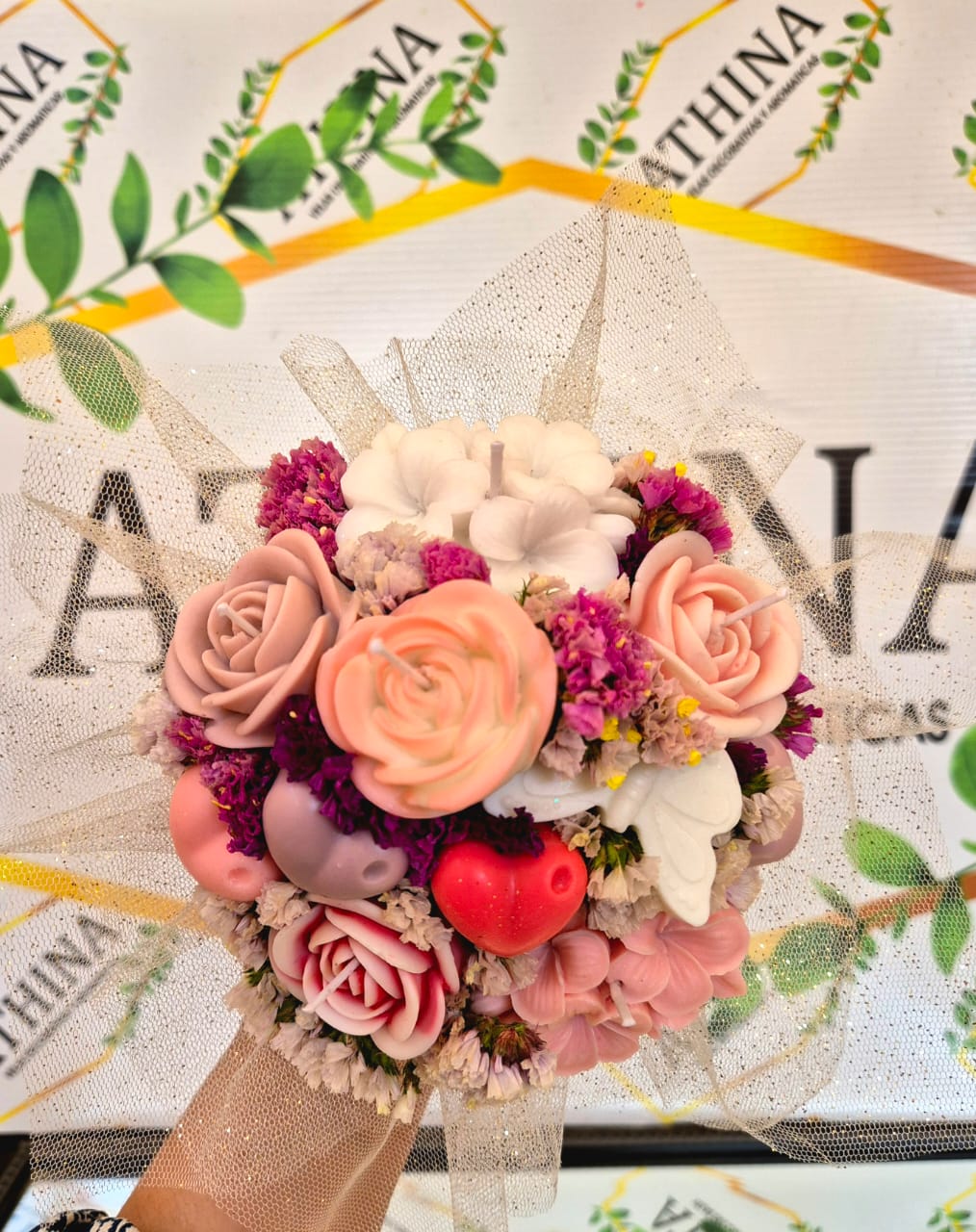 Bouquet aromatico de wax melts y velas. Aroma sorpresa